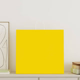 ZNTS Paper Bags 50 pcs with Handles Yellow 54x15x49 cm 4101780