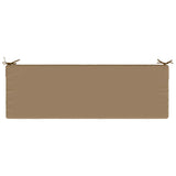 2-Piece Bench Cushions SOEST 2 pcs 100% Polyester Taupe 950351