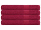 Sauna Towels "FROGN" 4 pcs Bordeaux 80x200 cm 360 gsm 136744