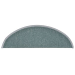 Stair Mats 15 pcs 56x17x3 cm Sea Blue Half Round 322362