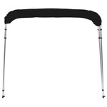 ZNTS 4-bow Bimini Top Black 243x250x131 cm 94813