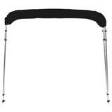 ZNTS 4-bow Bimini Top Black 236x199x135 cm 94811