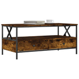 Coffee Table Smoked Oak 100x51x45 cm Engineered Wood 835301