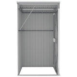 Wall-mounted Garden Shed Grey 118x100x178 cm Galvanised Steel 316218