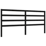 Bed Frame without Mattress Black 200x200 cm Solid Wood Pine 3191930