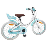 Kids Bike 18 Inches for 5-7 Years Old White 42009430