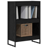 Book Cabinet Black Oak 60 x 30 x 86.5 cm Engineered Wood 886384