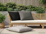 Cushion with Pillow HEERLEN 2 pcs Black Polyester 928255