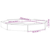 Sandbox with Seats White Octagon Solid Wood Pine 825017
