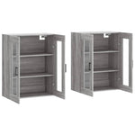 Wall Mounted Cabinets 2 pcs Grey Sonoma Engineered Wood 3197951