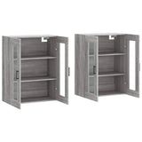 Wall Mounted Cabinets 2 pcs Grey Sonoma Engineered Wood 3197951