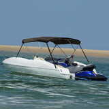 3-bow Bimini Top Black 183x180x137 cm 94804