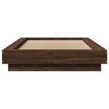 Bed Frame without Mattress Brown Oak 90x200 cm 3281216