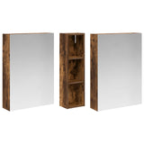 Bathroom Cabinet Set 3 pcs 120 x 14.5 x 70 cm Engineered wood 3403748