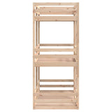 Triple Bunk Bed without Mattress 75x190 cm Small Single Solid Wood Pine 3284260