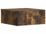 Wall-Mounted Bedside Cabinet 2 pcs Smoked Oak 33 x 34.5 x 20 cm 898436