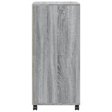 Rolling Cabinet Grey sonoma 55x40x91 cm Engineered Wood 853187