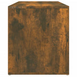 Hall Bench Smoked Oak Engineered Wood 80 cm Entryway Bench 816047