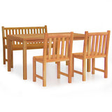 Garden Dining Set Natural Teak Smooth sanded teak hardwood Standard 3157154