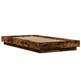 Bed Frame without Mattress Smoked Oak 90x190 cm Single 3281242
