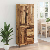 Highboard with Drawer 2 pcs Old Wood Engineered Wood 3415830
