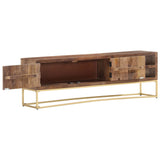 TV Cabinet 138x30x46 cm Solid Mango Wood 286552