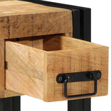 End Table Brown and Black 30 x 30 x 40 cm Solid Mango Wood 4016715