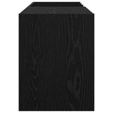 Record Cabinet Black Oak 78.5 x 35 x 45 cm Engineered Wood 891073