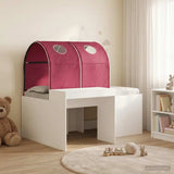 Bed with Tunnel 3 pcs Artisian Oak and Red Engineered Wood 3423513
