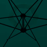 Cantilever Garden Parasol 3 m Green 42200