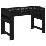 Foosball Table Black Oak 125 x 60.5 x 80 cm Engineered Wood 858885