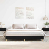 Bed Frame Black Oak 180 x 200 cm Engineered wood 3329279
