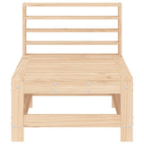 Garden Middle Sofa Solid Wood Pine 825611