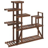 Flower Stand 110x25x111 cm Solid Wood Fir 362867