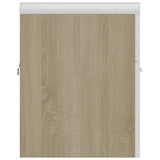 Sink Cabinet with Built-in Basin White and Sonoma Oak Engineered Wood 3070816