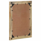 Bathroom Mirror 50x70 cm Solid Wood Mango and Glass 4018659