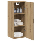 Wall Mounted Cabinet Artisian Oak 34.5x34x90 cm Engineered Wood 857335