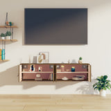 Wall Cabinets 2 pcs Honey Brown 60x30x30 cm Solid Wood Pine 818372