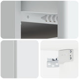 Wall-Mounted Bedside Cabinet 2 pcs White 34.5 x 33 x 20 cm 899106