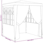 Professional Party Tent with Side Walls 2.5x2.5 m Green 90 g/m 48534