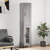 Highboard Grey Sonoma 34,5x34x180 cm Engineered Wood 3200399