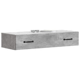 Wall-Mounted Side Table Concrete Grey 87.5 x 34.5 x 17 cm 899008