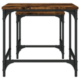 Nesting Coffee Tables 2 pcs Smoked Oak Engineered Wood 838920
