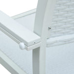 ZNTS 5 Piece Garden Dining Set White 3099271