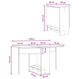 Dinning Table 138 x 70 x 73.5 cm Engineered Wood Artisan Oak 8006078