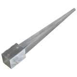 Ground Spikes 12 pcs Silver 9x9x90 cm Galvanised Steel 145418