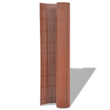 Garden Fence Brown 150 x 500 cm PVC 43640