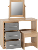 ZNTS Seville 3 Drawer Dressing Table Set 100-107-017