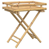 Folding Tray Table 60x40x68 cm Bamboo 366455