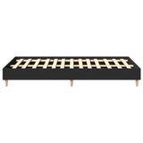 Bed Frame No Mattress Black 120x200 cm Engineered Wood 861031